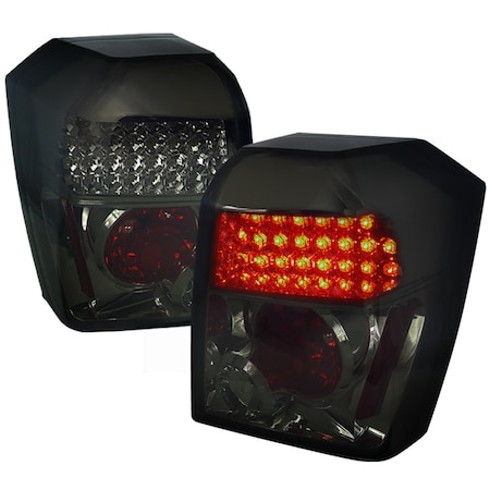 Spec-D Tuning 07-12 Dodge Caliber LED Tail Lights Smoke LT-CAL06GLED-TM